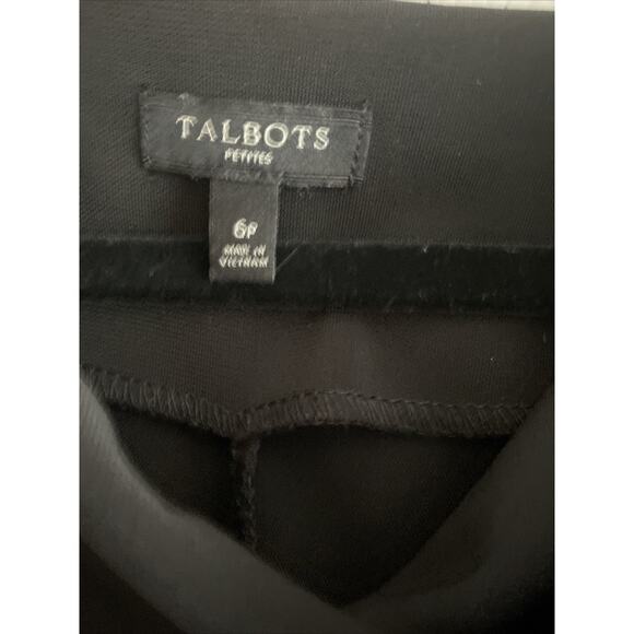 Talbots Womens 6P Contrast Tweed Drape Neck Dress Career Office Mature Corp - Picture 2 of 6